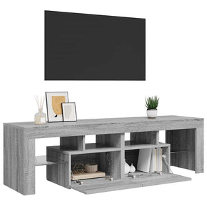 Έπιπλο Τηλεόρασης με LED Γκρι Sonoma 140 x 36,5 x 40 εκ. - Pakobazaar