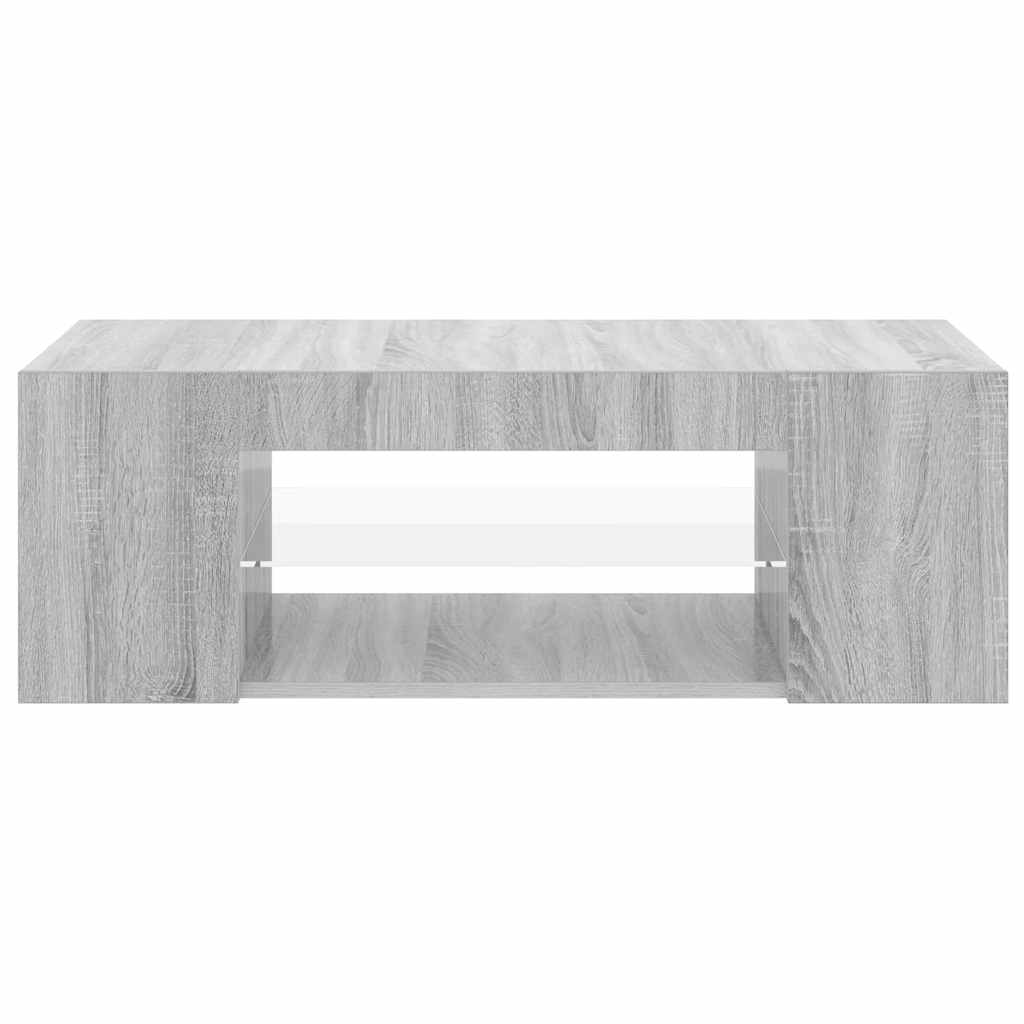 Έπιπλο Τηλεόρασης με LED Γκρι Sonoma 90 x 39 x 30 εκ. - Pakobazaar