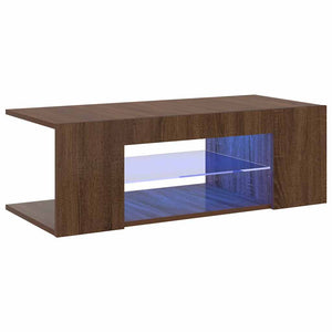 Έπιπλο Τηλεόρασης με LED Καφέ Δρυς 90x39x30 εκ. - Pakobazaar