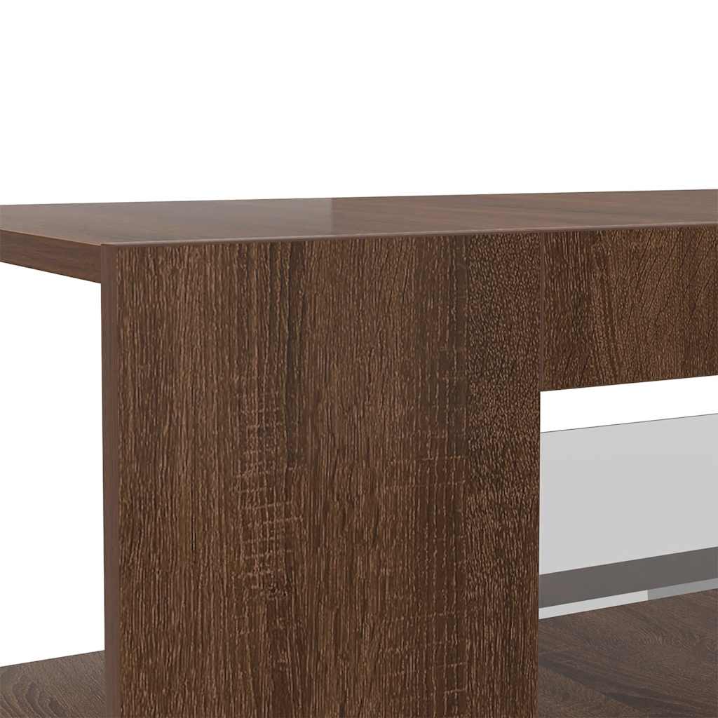 Έπιπλο Τηλεόρασης με LED Καφέ Δρυς 90x39x30 εκ. - Pakobazaar