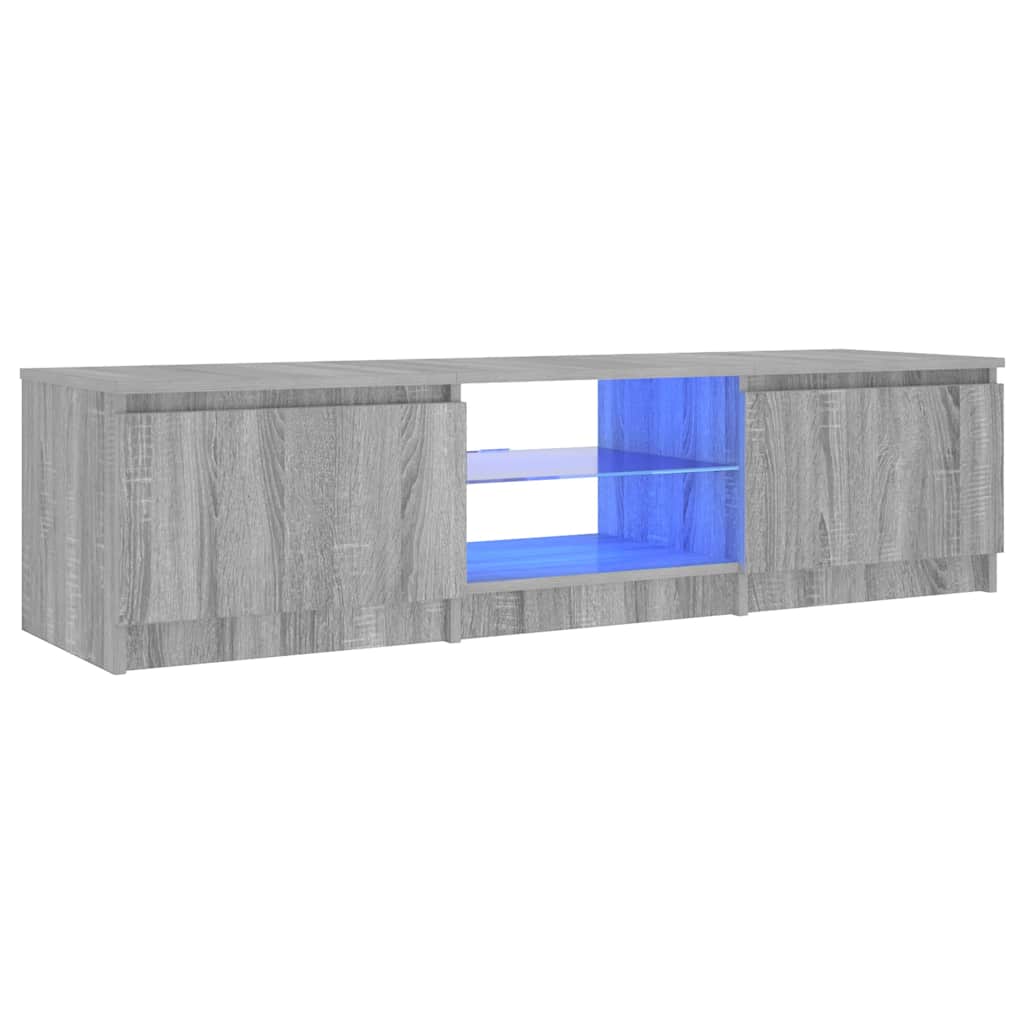 Έπιπλο Τηλεόρασης με LED Γκρι Sonoma 140 x 40 x 36 εκ. - Pakobazaar