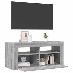 Έπιπλο Τηλεόρασης με LED Γκρι Sonoma 90x35x40 εκ. - Pakobazaar