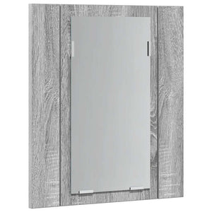 Έπιπλο Καθρέφτη Μπάνιου LED Γκρι Sonoma 40x12x45 εκ. Επεξ. Ξύλο - Pakobazaar