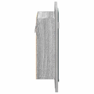 Έπιπλο Καθρέφτη Μπάνιου LED Γκρι Sonoma 40x12x45 εκ. Επεξ. Ξύλο - Pakobazaar