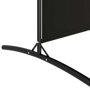 Διαχωριστικό Δωματίου με 6 Πάνελ Μαύρο 520x180 εκ. από Ύφασμα