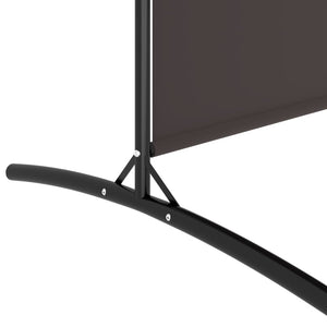 Διαχωριστικό Δωματίου με 2 Πάνελ Καφέ 348x180 εκ. από Ύφασμα - Pakobazaar