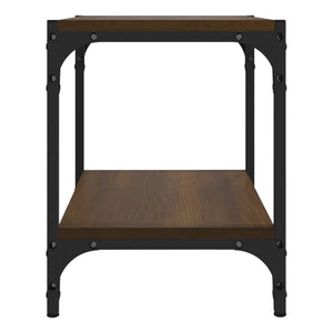 Έπιπλο Τηλεόρασης Καφέ Δρυς 40x33x41 εκ. Επεξ. Ξύλο & Ατσάλι - Pakobazaar