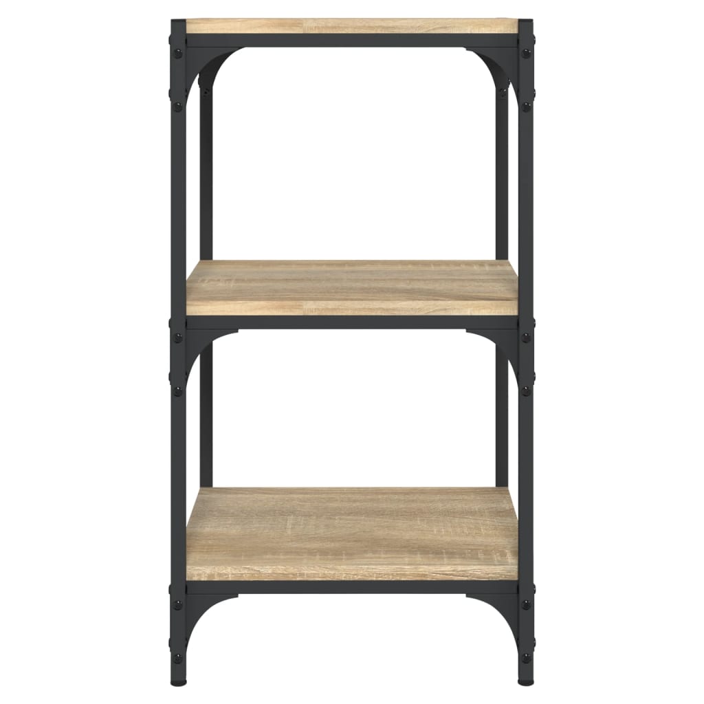 Βιβλιοθήκη Sonoma Δρυς 40x33x70,5 εκ. Επεξεργ. Ξύλο & Ατσάλι