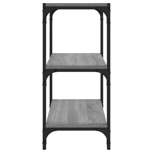Βιβλιοθήκη Γκρι Sonoma 40x33x70,5 εκ. Επεξ. Ξύλο & Ατσάλι - Pakobazaar