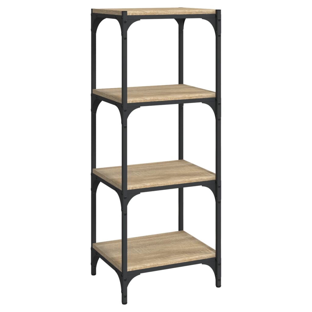 Βιβλιοθήκη Sonoma Δρυς 40x33x100 εκ. Επεξεργ. Ξύλο & Ατσάλι