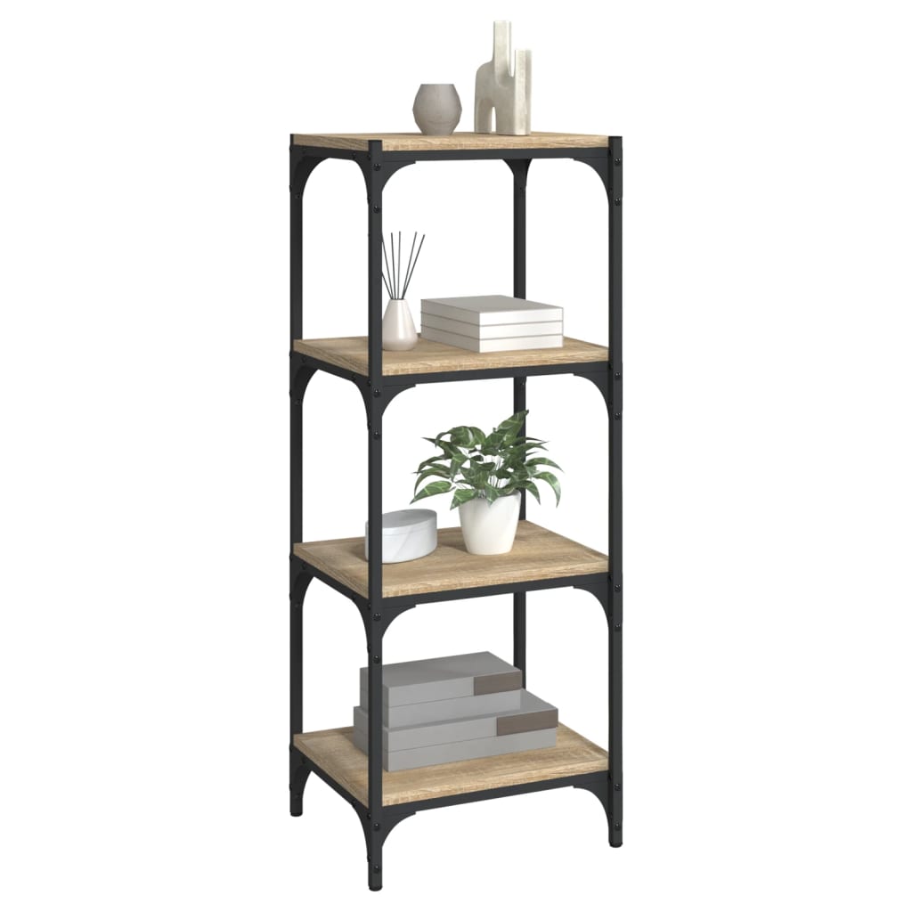Βιβλιοθήκη Sonoma Δρυς 40x33x100 εκ. Επεξεργ. Ξύλο & Ατσάλι