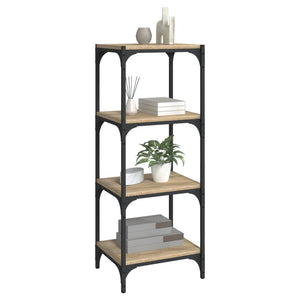 Βιβλιοθήκη Sonoma Δρυς 40x33x100 εκ. Επεξεργ. Ξύλο & Ατσάλι