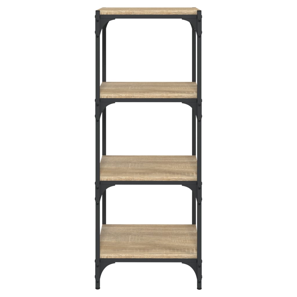 Βιβλιοθήκη Sonoma Δρυς 40x33x100 εκ. Επεξεργ. Ξύλο & Ατσάλι