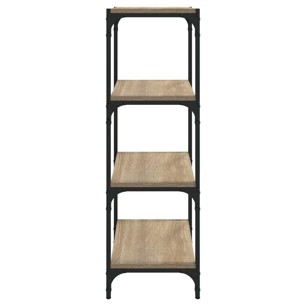 Βιβλιοθήκη Sonoma Δρυς 40x33x100 εκ. Επεξεργ. Ξύλο & Ατσάλι