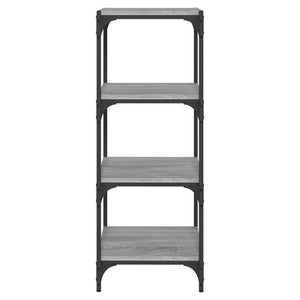 Βιβλιοθήκη Γκρι Sonoma 40 x 33 x 100 εκ. Επεξ. Ξύλο & Ατσάλι