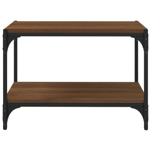 Έπιπλο Τηλεόρασης Καφέ Δρυς 60x33x41 εκ. Επεξ. Ξύλο & Ατσάλι