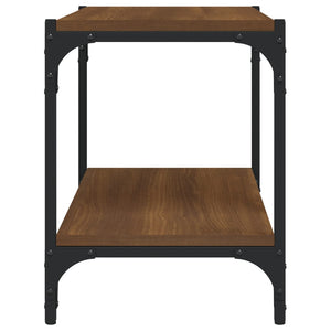 Έπιπλο Τηλεόρασης Καφέ Δρυς 60x33x41 εκ. Επεξ. Ξύλο & Ατσάλι