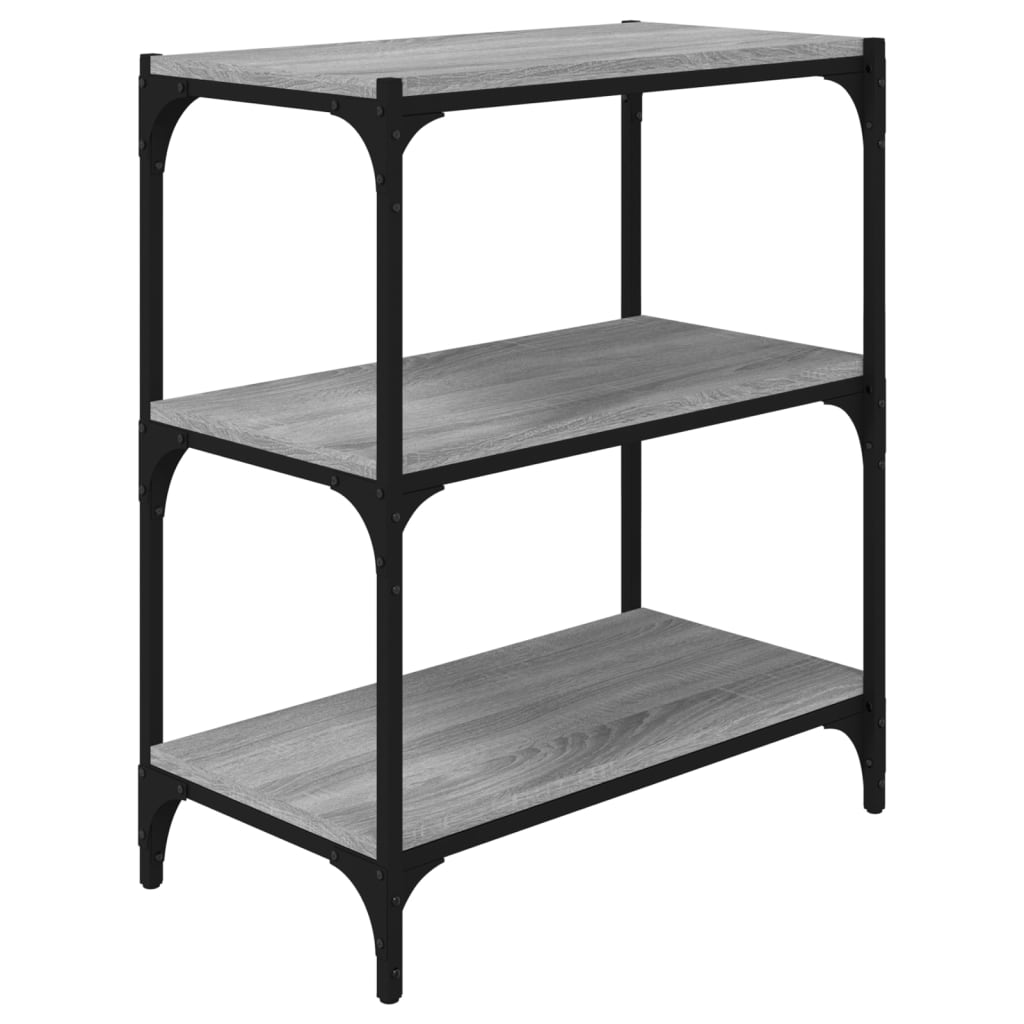 Βιβλιοθήκη Γκρι Sonoma 60 x 33 x 70,5 εκ. Επεξ. Ξύλο & Ατσάλι