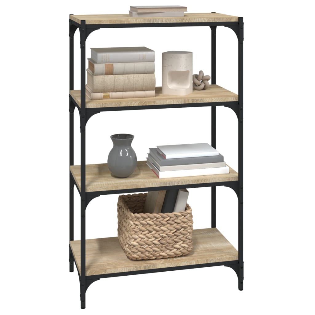 Βιβλιοθήκη Sonoma Δρυς 60x33x100 εκ. Επεξεργ. Ξύλο & Ατσάλι