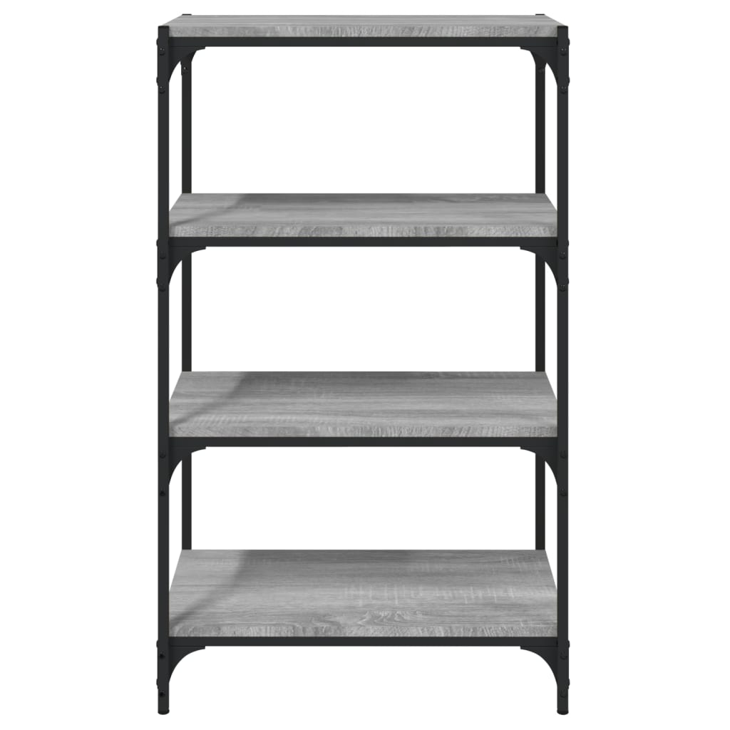 Βιβλιοθήκη Γκρι Sonoma 60 x 33 x 100 εκ. Επεξ. Ξύλο & Ατσάλι