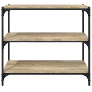 Βιβλιοθήκη Sonoma Δρυς 80x33x70,5 εκ. Επεξεργ. Ξύλο & Ατσάλι - Pakobazaar
