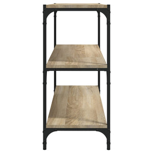 Βιβλιοθήκη Sonoma Δρυς 80x33x70,5 εκ. Επεξεργ. Ξύλο & Ατσάλι - Pakobazaar