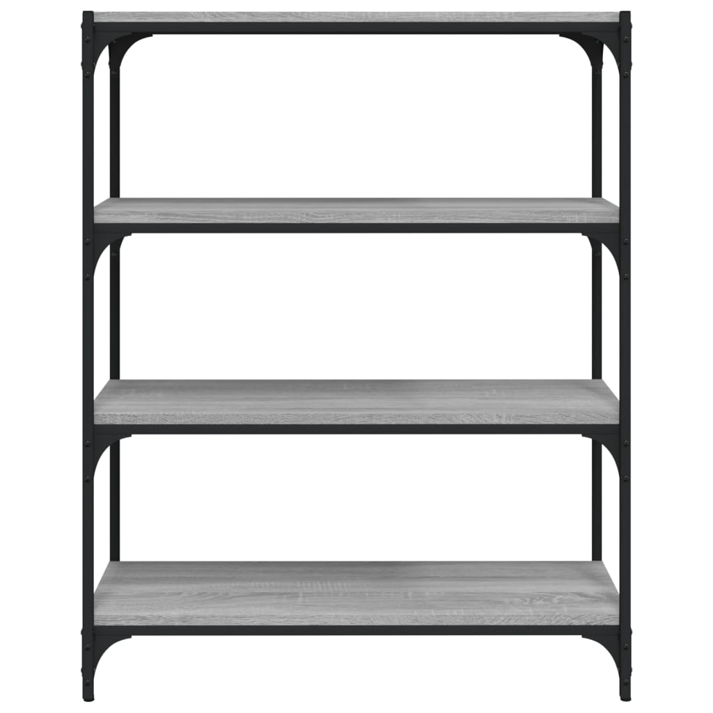 Βιβλιοθήκη Γκρι Sonoma 80 x 33 x 100 εκ. Επεξ. Ξύλο & Ατσάλι