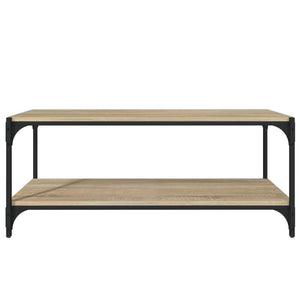 Έπιπλο Τηλεόρασης Sonoma Δρυς 100x33x41 εκ. Επεξ. Ξύλο & Ατσάλι - Pakobazaar