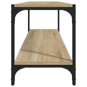 Έπιπλο Τηλεόρασης Sonoma Δρυς 100x33x41 εκ. Επεξ. Ξύλο & Ατσάλι - Pakobazaar