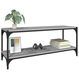 Έπιπλο Τηλεόρασης Γκρι Sonoma 100x33x41 εκ. Επεξ. Ξύλο & Ατσάλι - Pakobazaar