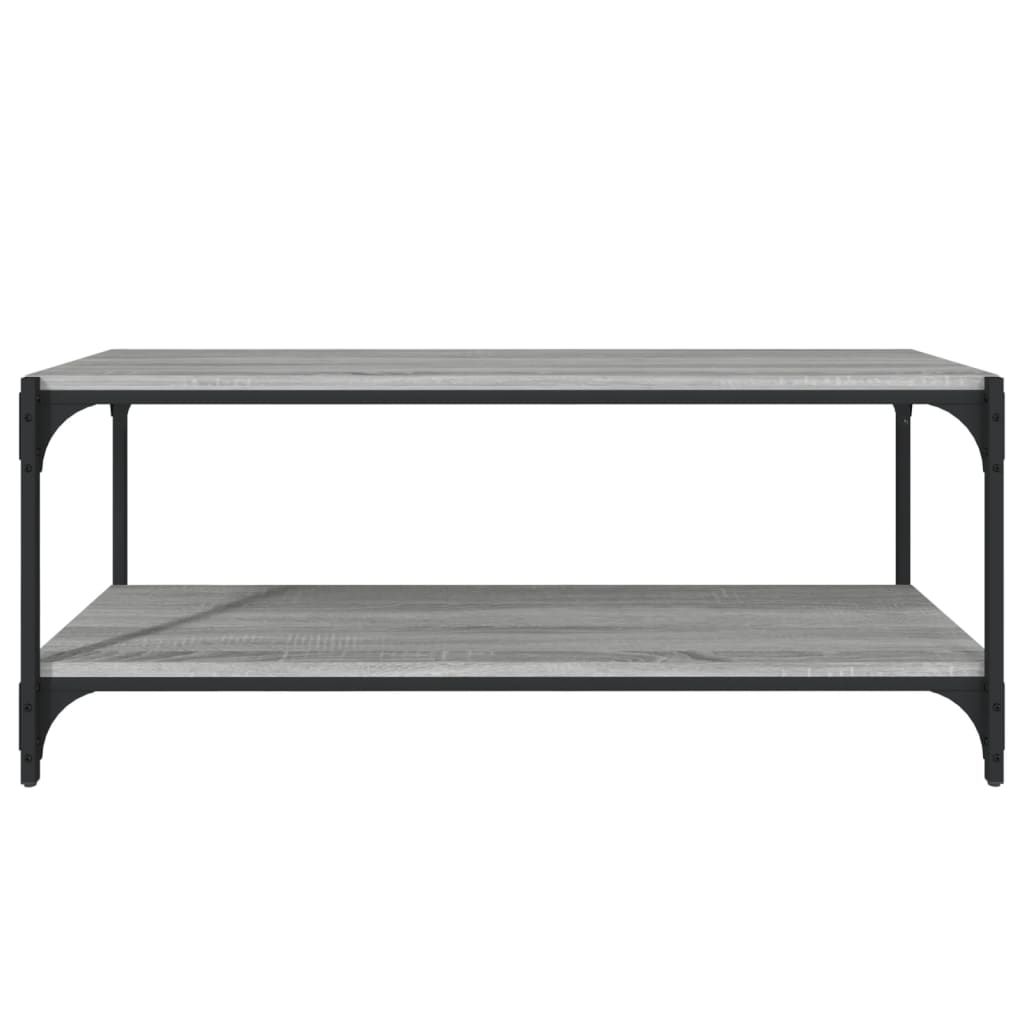 Έπιπλο Τηλεόρασης Γκρι Sonoma 100x33x41 εκ. Επεξ. Ξύλο & Ατσάλι - Pakobazaar