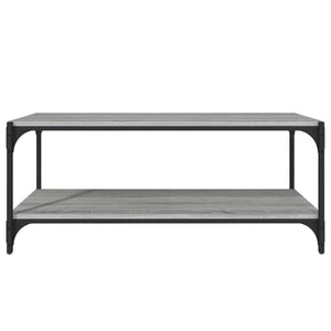 Έπιπλο Τηλεόρασης Γκρι Sonoma 100x33x41 εκ. Επεξ. Ξύλο & Ατσάλι - Pakobazaar