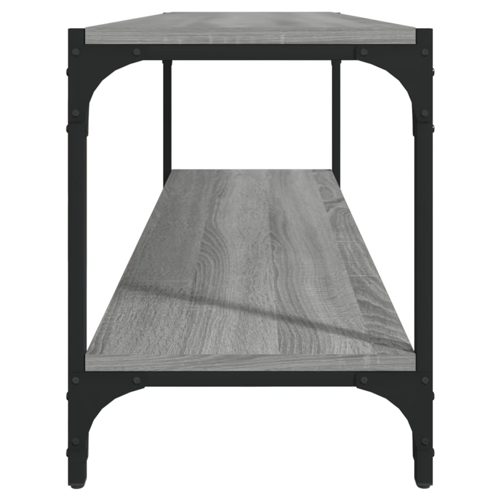 Έπιπλο Τηλεόρασης Γκρι Sonoma 100x33x41 εκ. Επεξ. Ξύλο & Ατσάλι - Pakobazaar