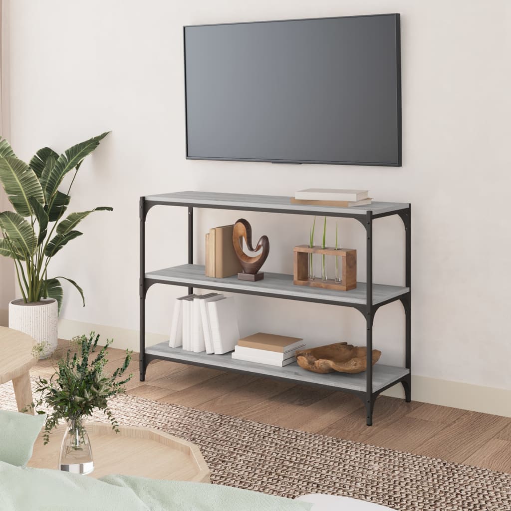 Βιβλιοθήκη Γκρι Sonoma 100 x 33 x 70,5 εκ. Επεξ. Ξύλο & Ατσάλι
