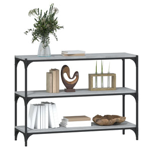 Βιβλιοθήκη Γκρι Sonoma 100 x 33 x 70,5 εκ. Επεξ. Ξύλο & Ατσάλι