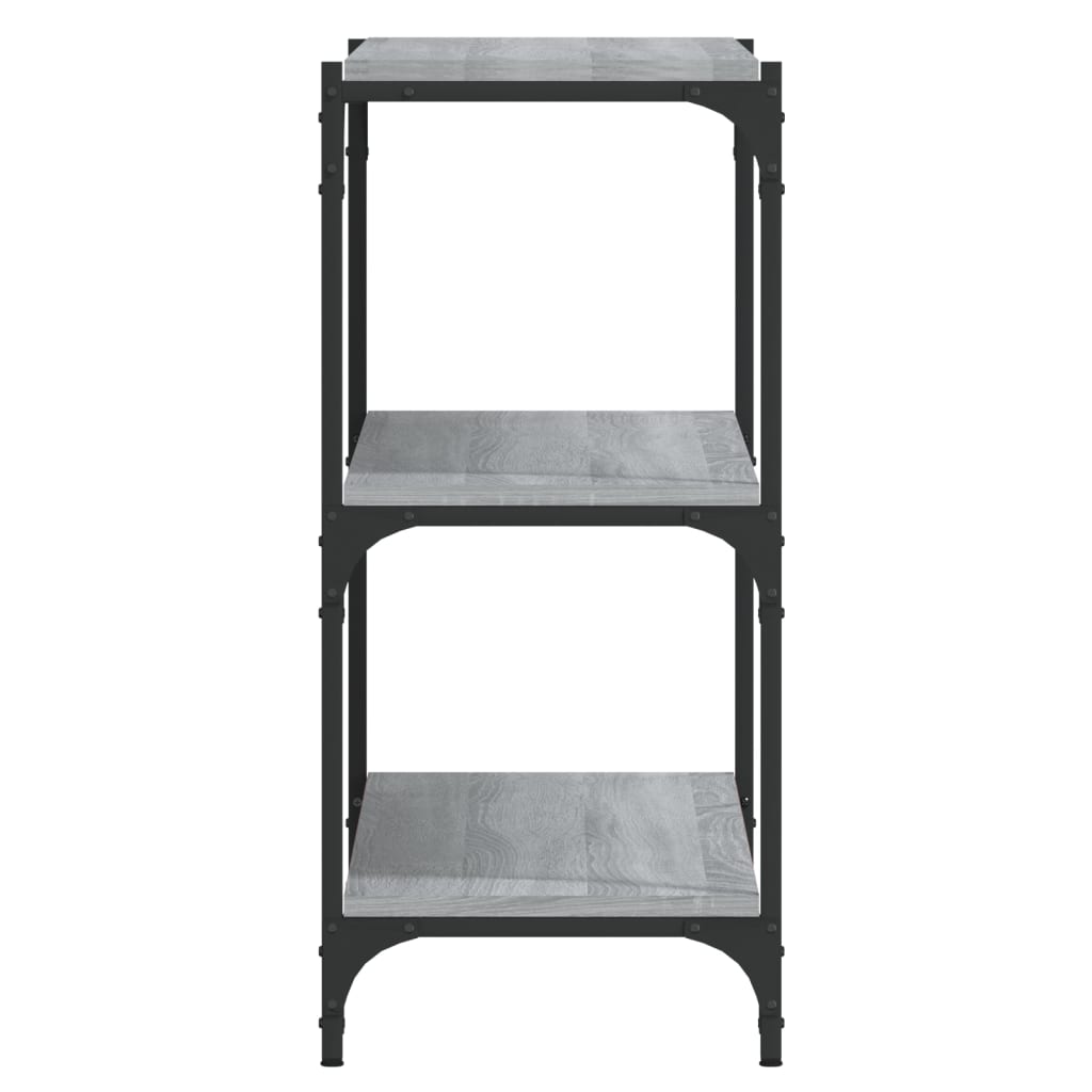 Βιβλιοθήκη Γκρι Sonoma 100 x 33 x 70,5 εκ. Επεξ. Ξύλο & Ατσάλι