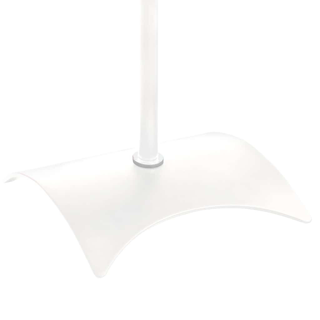 Βάσεις Ηχείων Universal 2 τεμ. Λευκές 19x19x82-104 εκ Ατσάλινες
