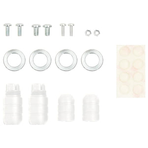 Βάσεις Ηχείων Universal 2 τεμ. Λευκές 19x19x82-104 εκ Ατσάλινες