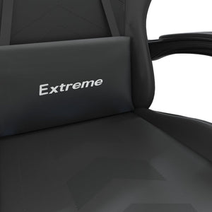 Καρέκλα Gaming Περιστρεφόμενη Μαύρη από Συνθετικό Δέρμα - Pakobazaar