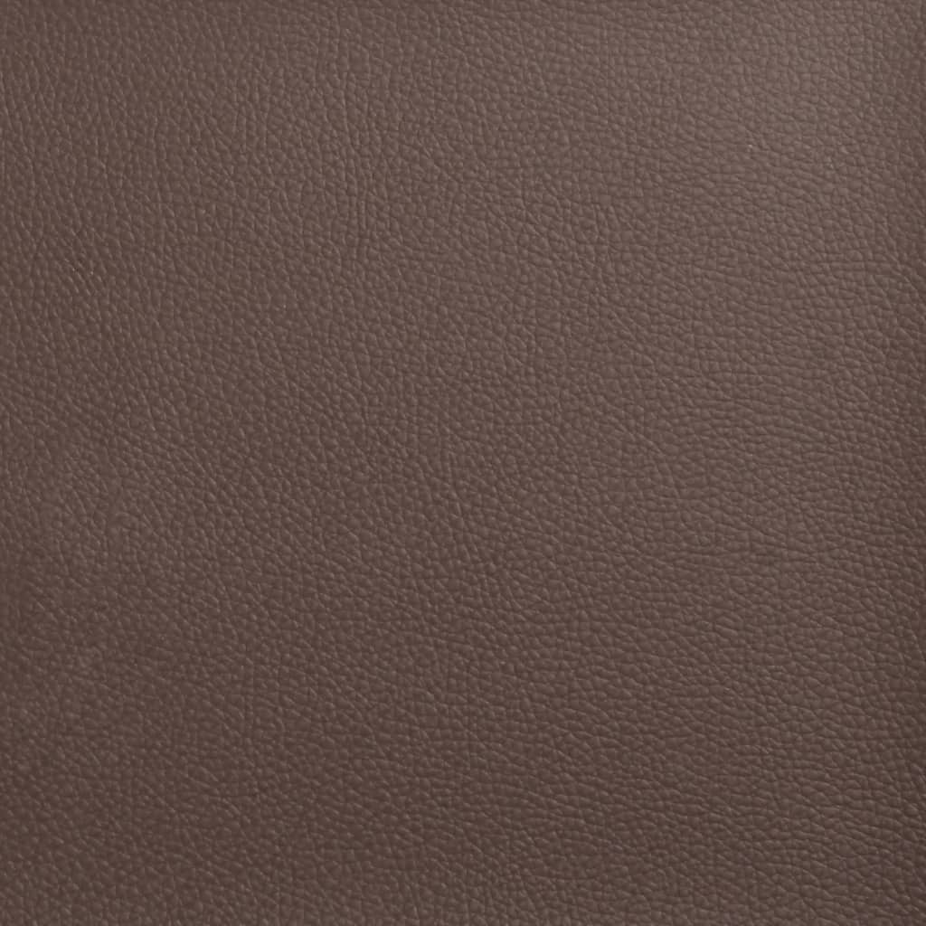 Πολυθρόνα Γραφείου Μασάζ Ανακλινόμενη Καφέ από Συνθετικό Δέρμα