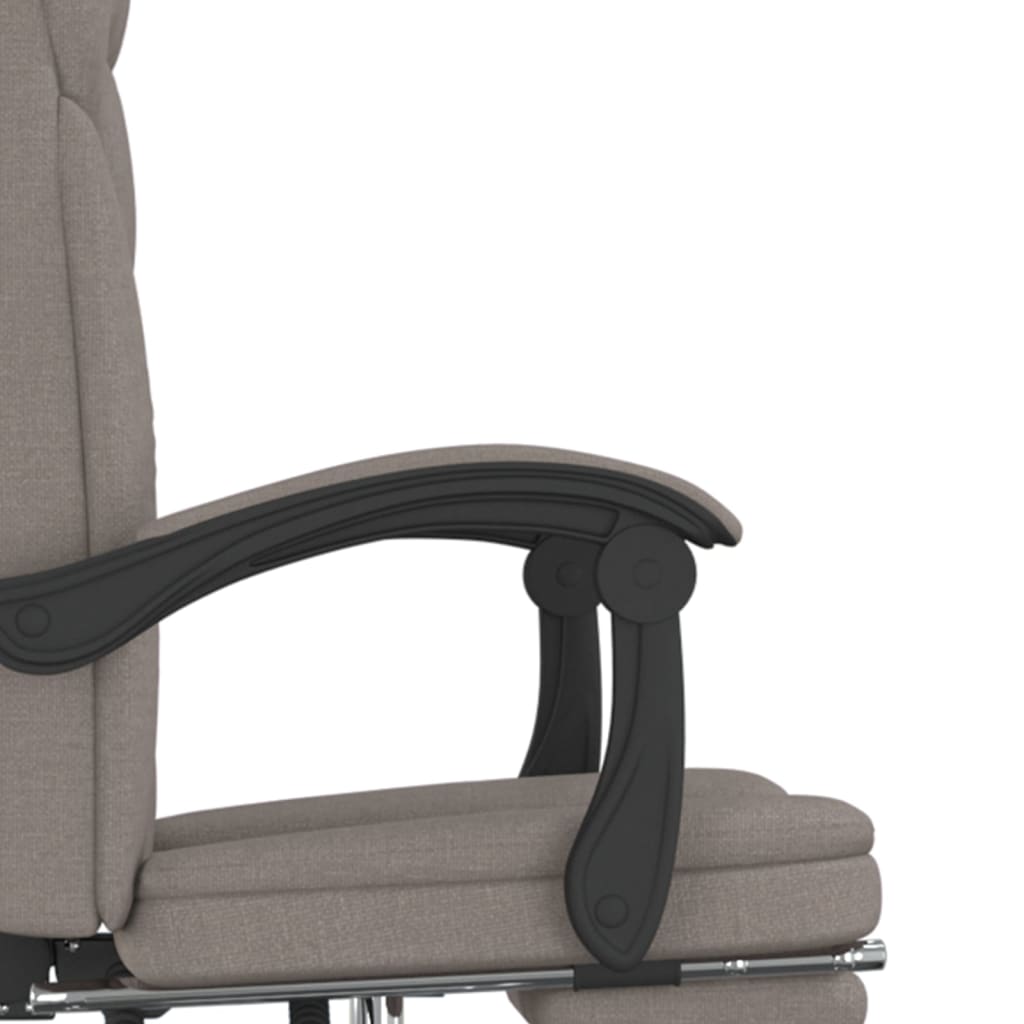 Καρέκλα Γραφείου Ανακλινόμενη Taupe Υφασμάτινη