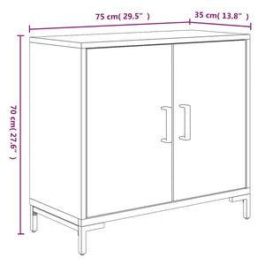 Ντουλάπι Καφέ 75 x 35 x 70 εκ. από Μασίφ Ξύλο Πεύκου - Pakobazaar