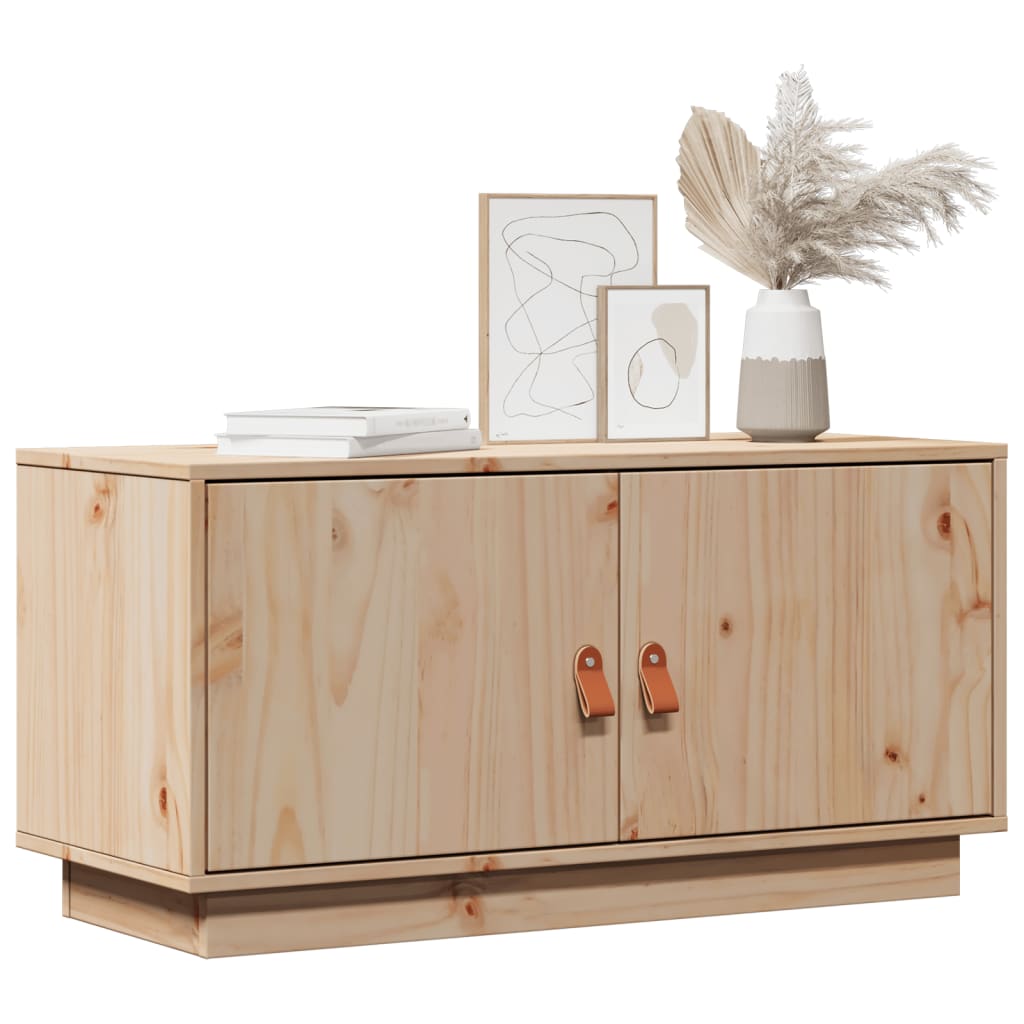 Έπιπλο Τηλεόρασης 80 x 34 x 40 εκ. από Μασίφ Ξύλο Πεύκου - Pakobazaar