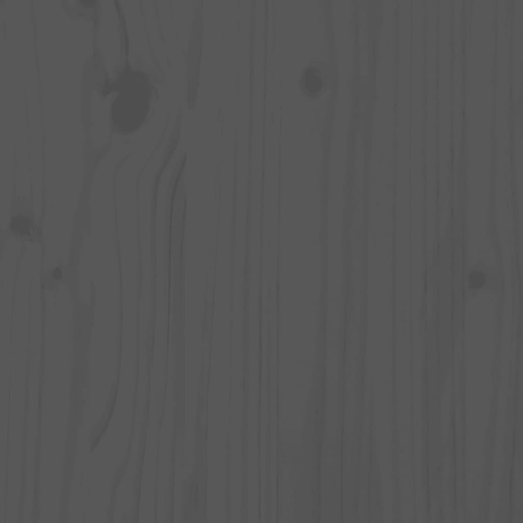 Έπιπλο Τηλεόρασης Γκρι 80 x 34 x 40 εκ. από Μασίφ Ξύλο Πεύκου