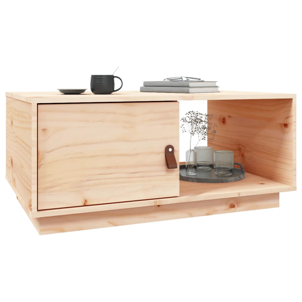 Τραπεζάκι Σαλονιού 80x50x35,5 εκ. από Μασίφ Ξύλο Πεύκου