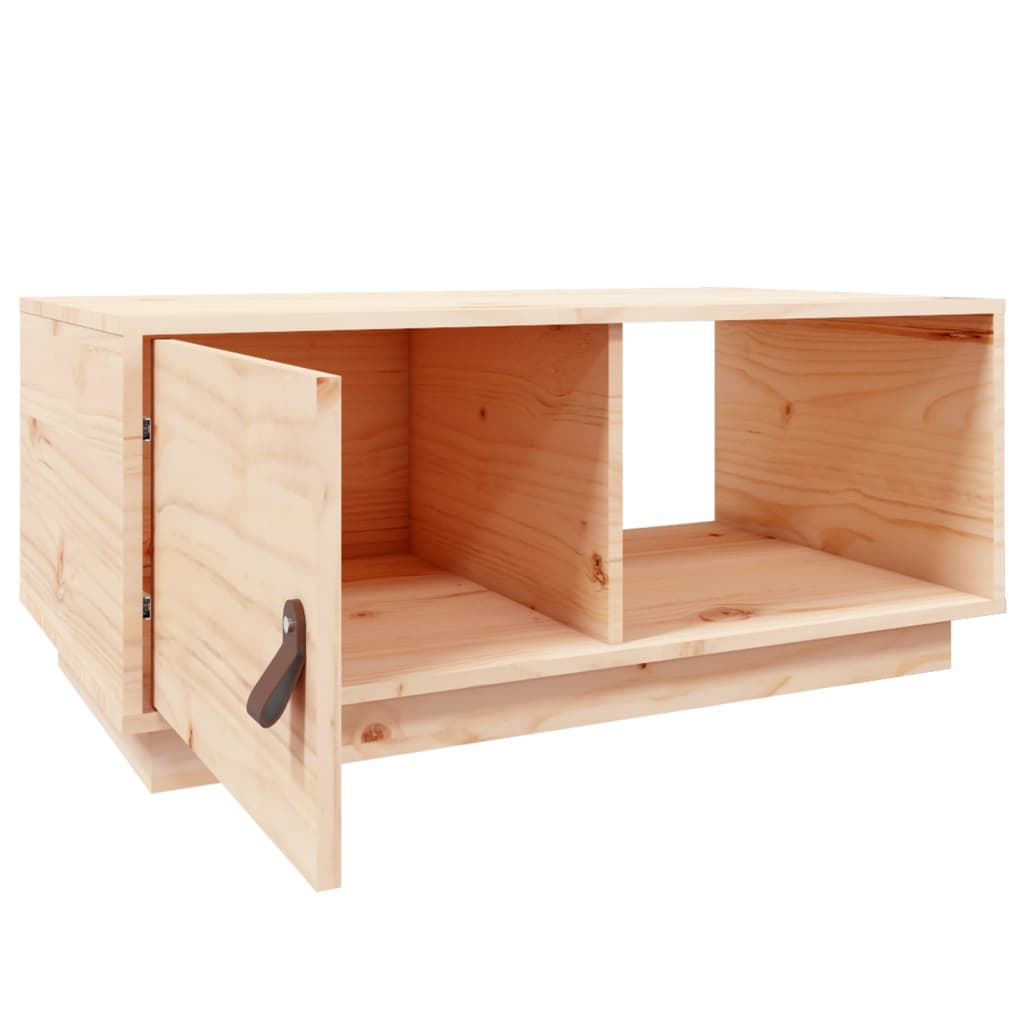 Τραπεζάκι Σαλονιού 80x50x35,5 εκ. από Μασίφ Ξύλο Πεύκου