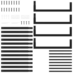 Ραφιέρα Καυσόξυλων Ματ Μαύρο 50x28x132 εκ. Ατσάλι