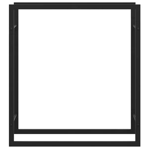 Ραφιέρα Καυσόξυλων Ματ Μαύρο 80x28x86 εκ. Ατσάλι