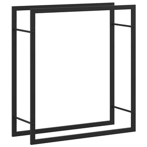 Ραφιέρα Καυσόξυλων Ματ Μαύρο 80x28x86 εκ. Ατσάλι