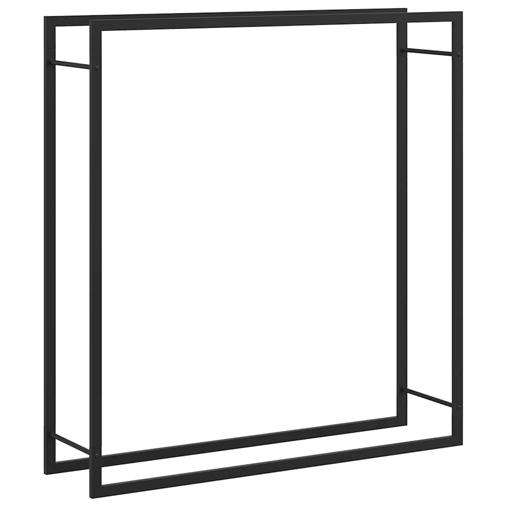 Ραφιέρα Καυσόξυλων Ματ Μαύρο 110x28x116 εκ. Ατσάλι